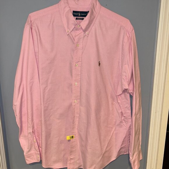Ralph Lauren Button Down Long Sleeve Cotton Shirts, Men's XL, Pair - Picture 7 of 10